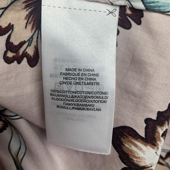 Lauren Ralph Lauren Shirt Womens 3X Pink Floral Button Front Long Sleeve Plus - Picture 6 of 15